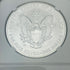 2008-W $1 US Burnished American Silver Eagle~Reverse of 2007~NGC MS70~ Mercanti Signed