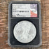 2021 $1 US American Silver Eagle, Heraldic Eagle T-1, Emergency Production-FDI, NGC MS70, Mercanti Signed