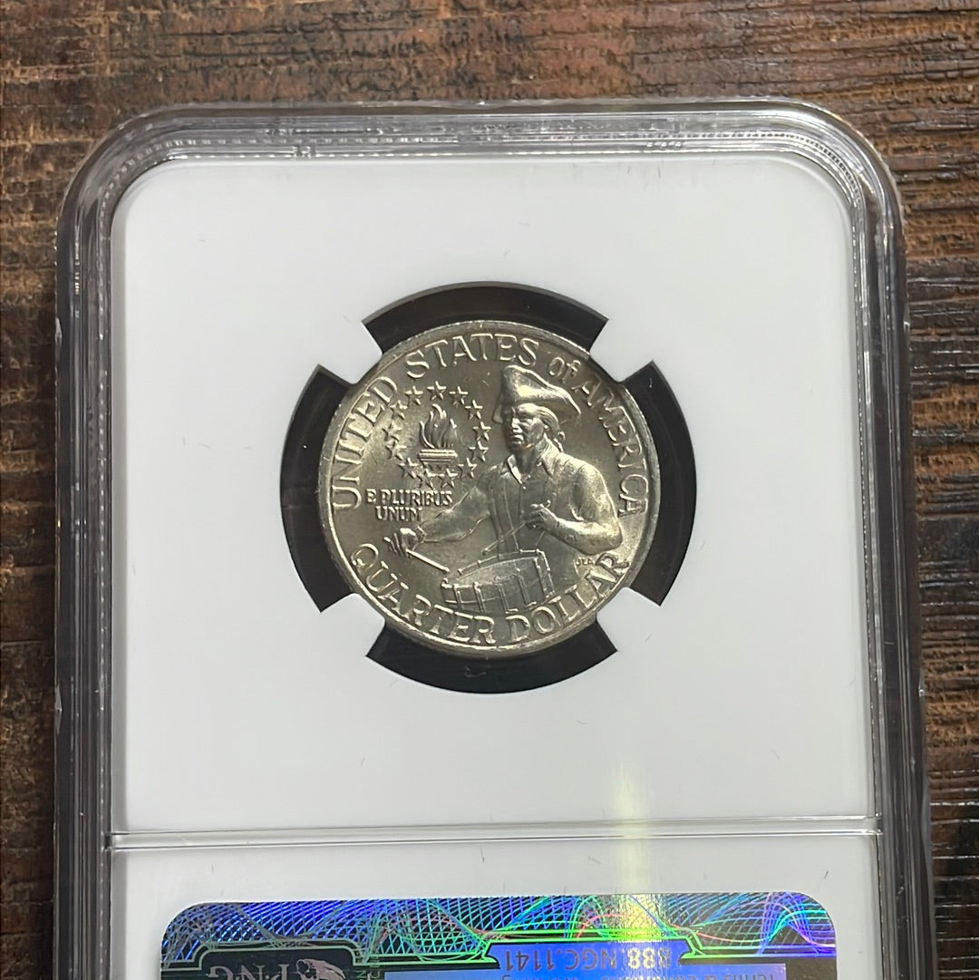 1976 25c US Washington Quarter NGC MS 65