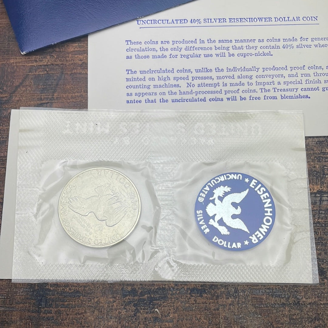 1971 Eisenhower Uncirculated Silver Dollar