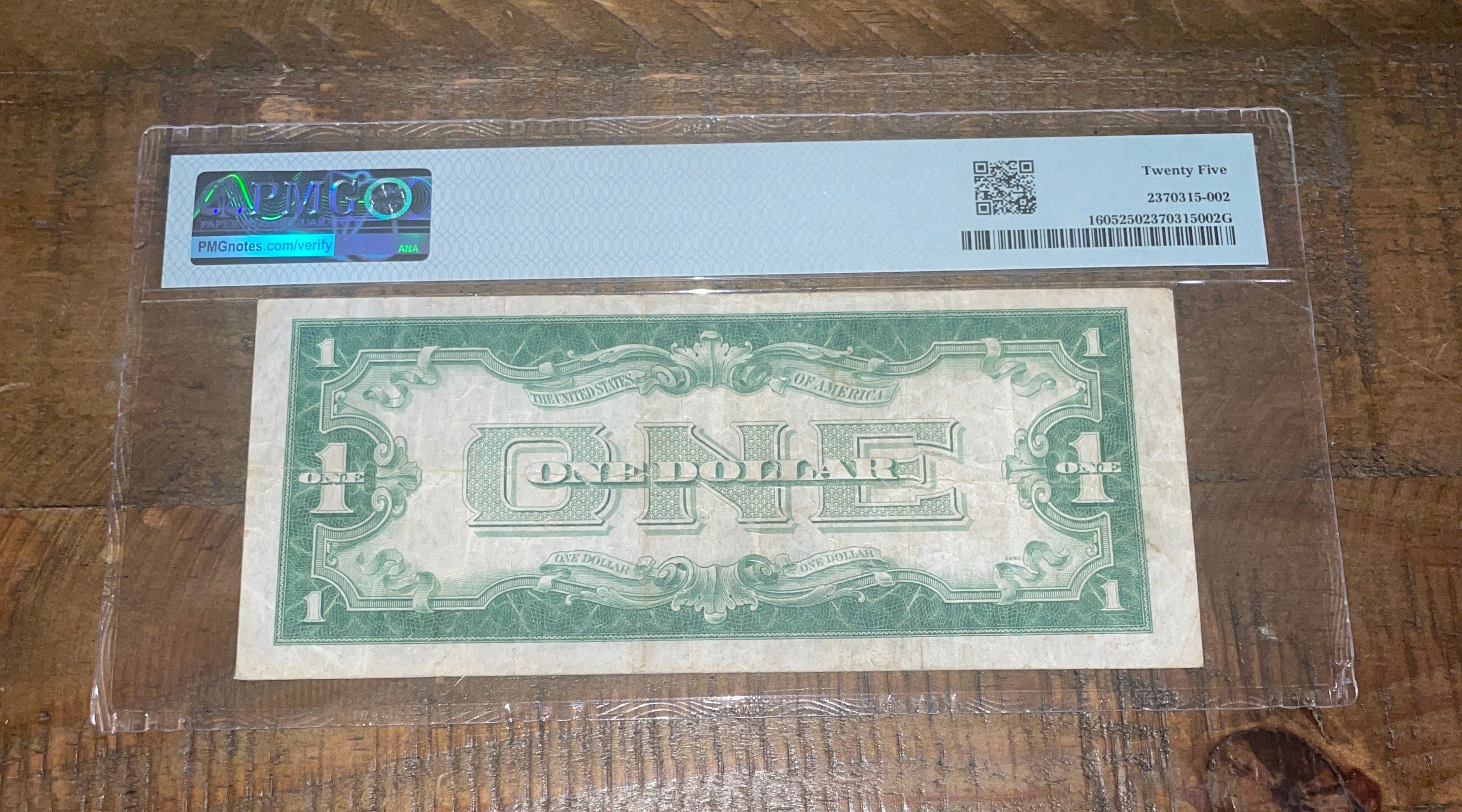 1928E $1 Silver Certificate Funny Back FR#1605 *RARE* KEY NOTE PMG 25