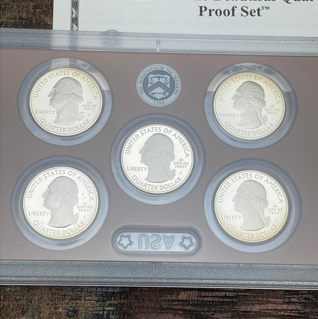 2011 US Mint America the Beautiful Quarters Proof Set in OGP with COA