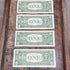 1957 Series A $1 Silver Certificate - Set of 4 Consecutive Serial Numbers - Uncirculated