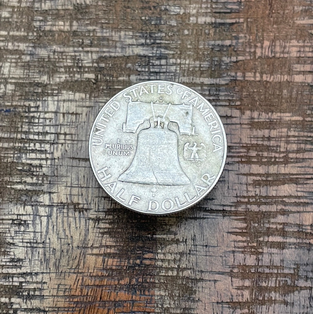 1962-D 50C US Franklin Half Dollar