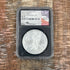 2021 $1 US American Silver Eagle, Heraldic Eagle T-1, Emergency Production-FDI, NGC MS70, Mercanti Signed