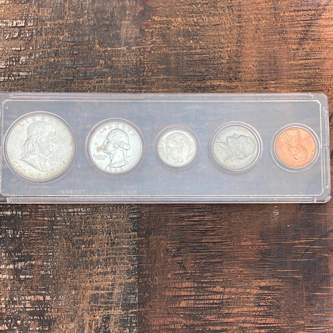 1963 Birth Year Set. Brilliant Uncirculated Coins