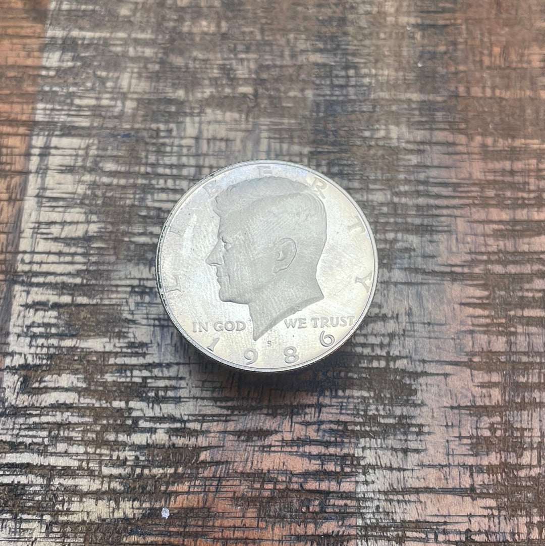 1986-S 50c Proof Kennedy Half Dollar