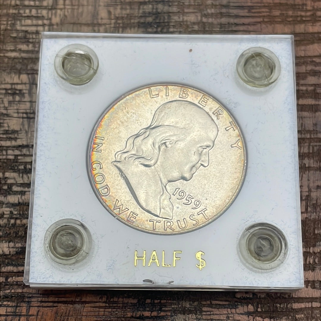 1959 50C US Proof Franklin Half Dollar