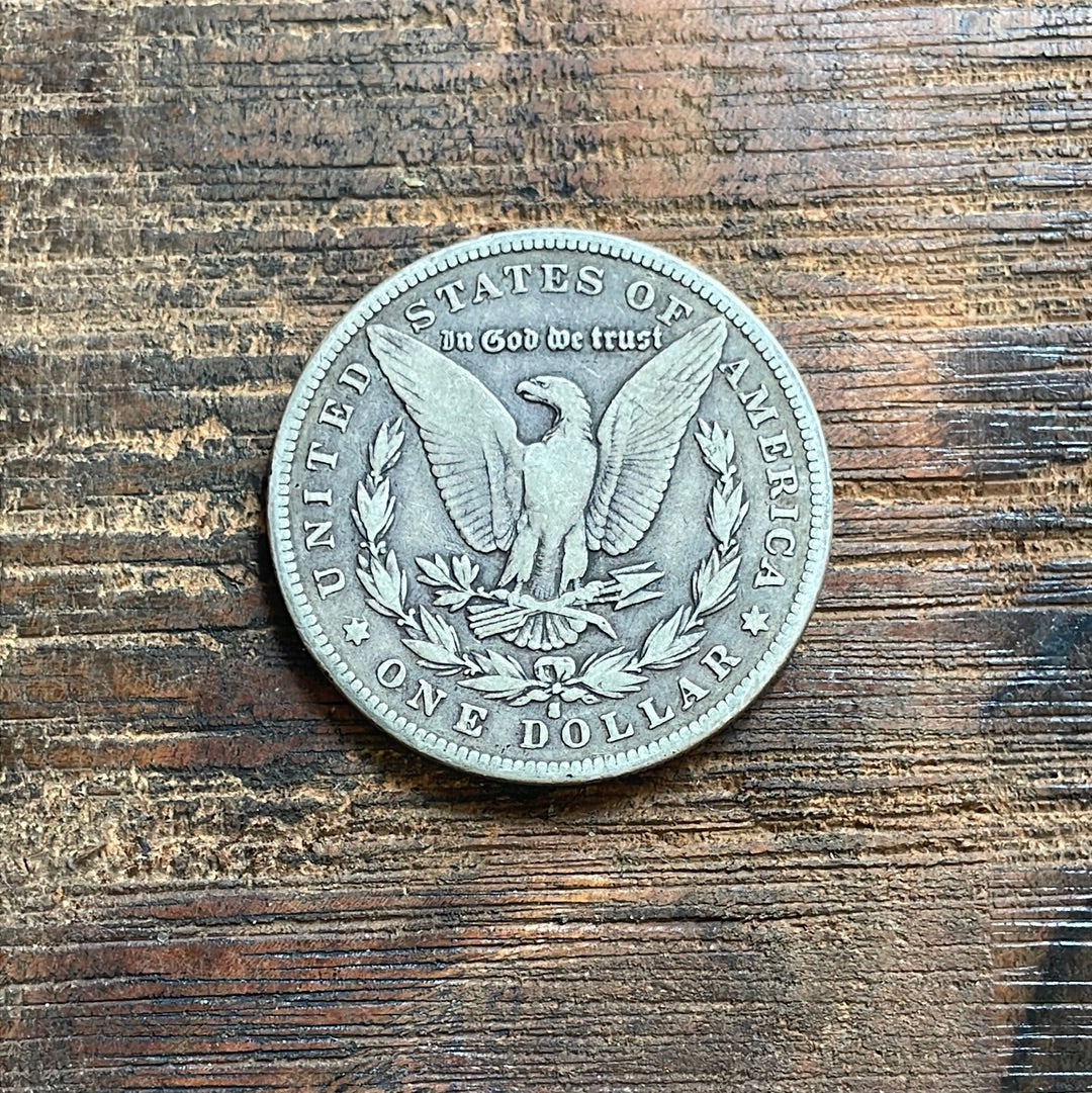 1890-S $1 US Morgan Silver Dollar