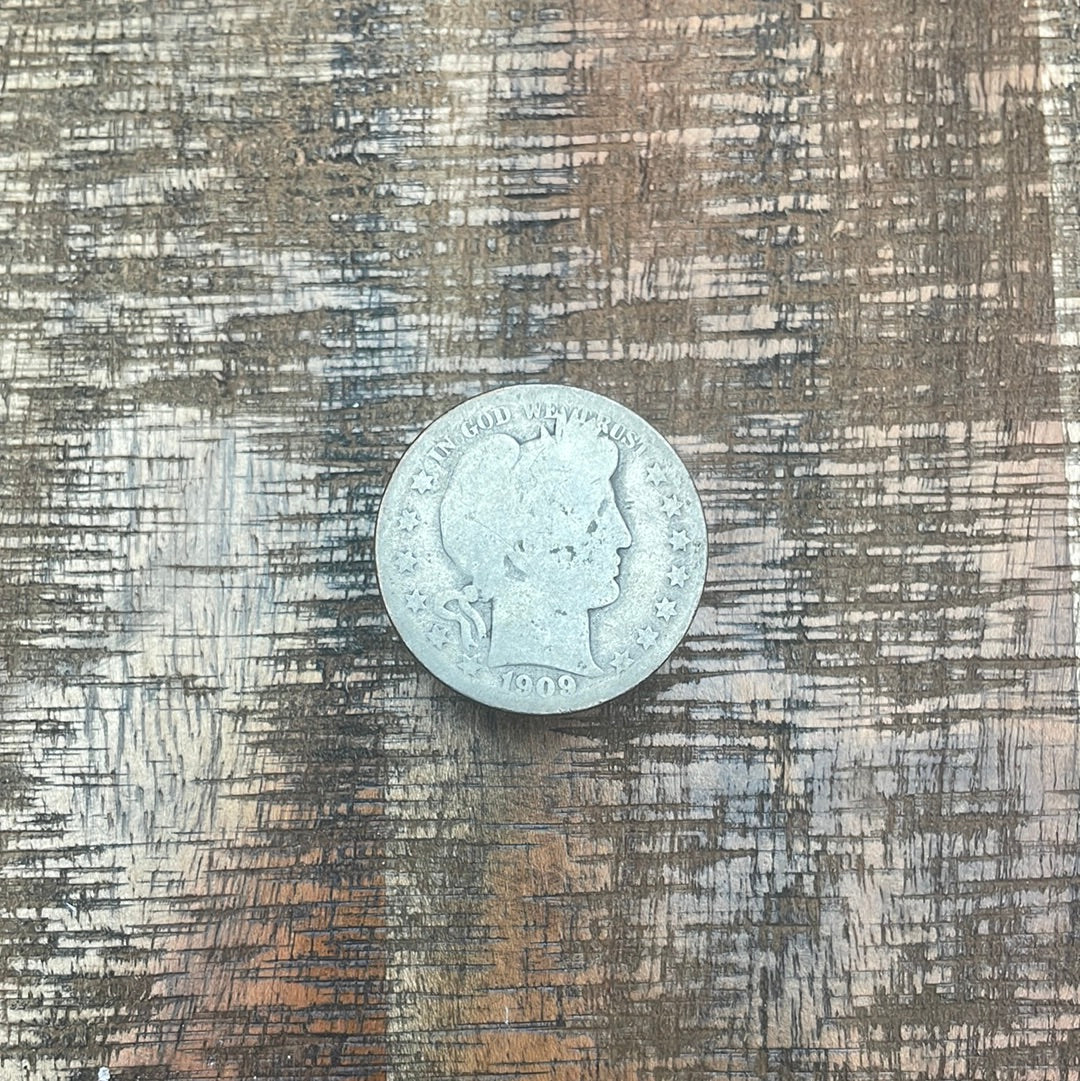 1909-S 50C US Barber Half Dollar