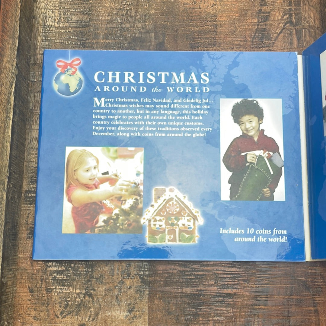 Christmas Around the World Coin Book with coins