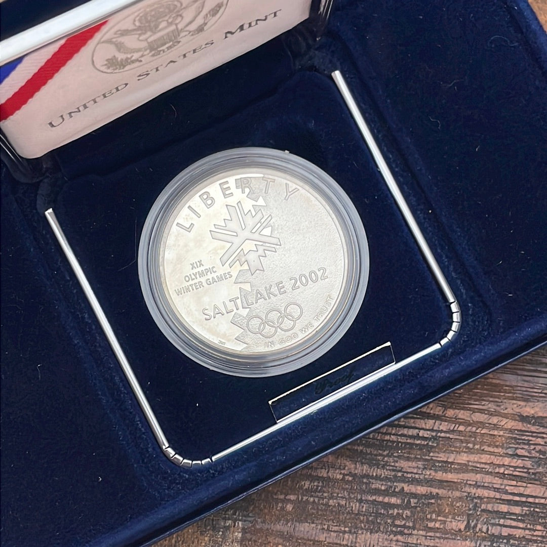 2002 Salt Lake Olympic Winter Games Commemorative Coin~Silver Dollar-Proof Coin~OGP with COA