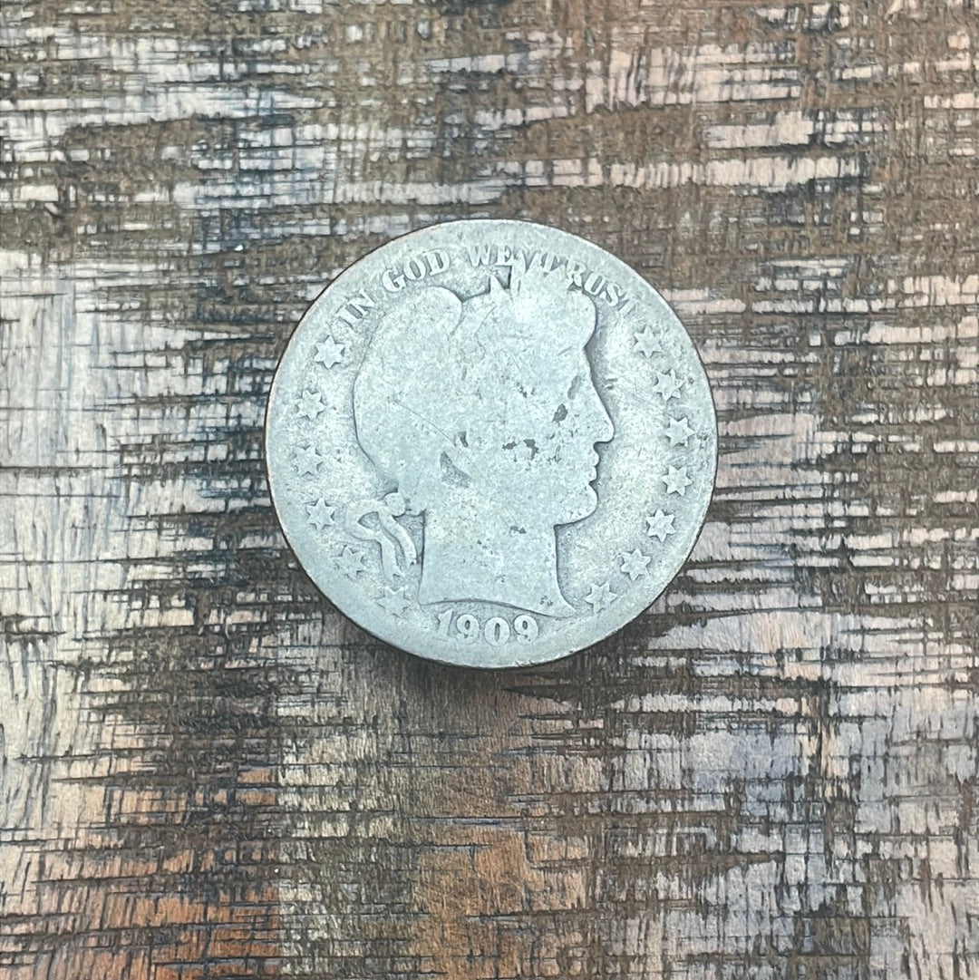 1909-S 50C US Barber Half Dollar
