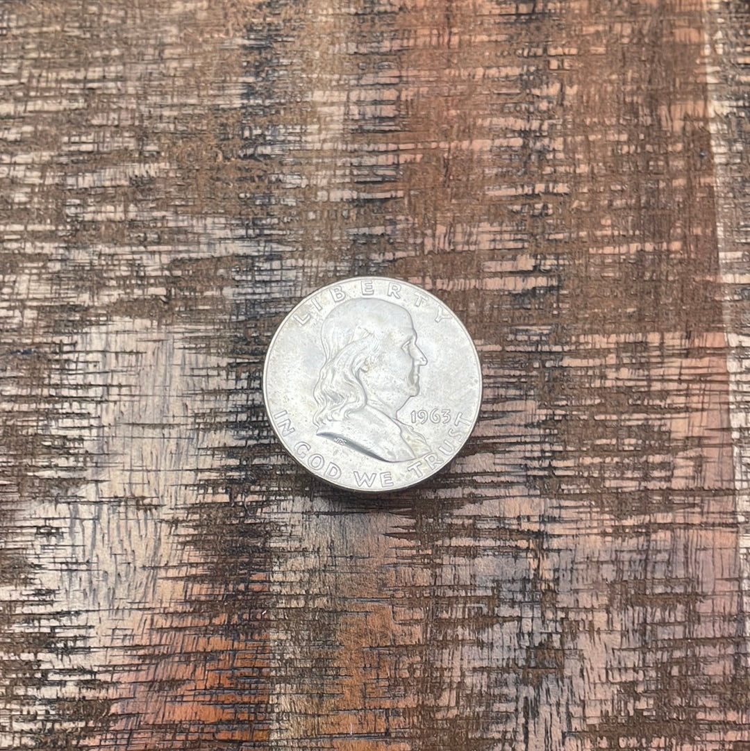 1963-D 50C US Franklin Half Dollar