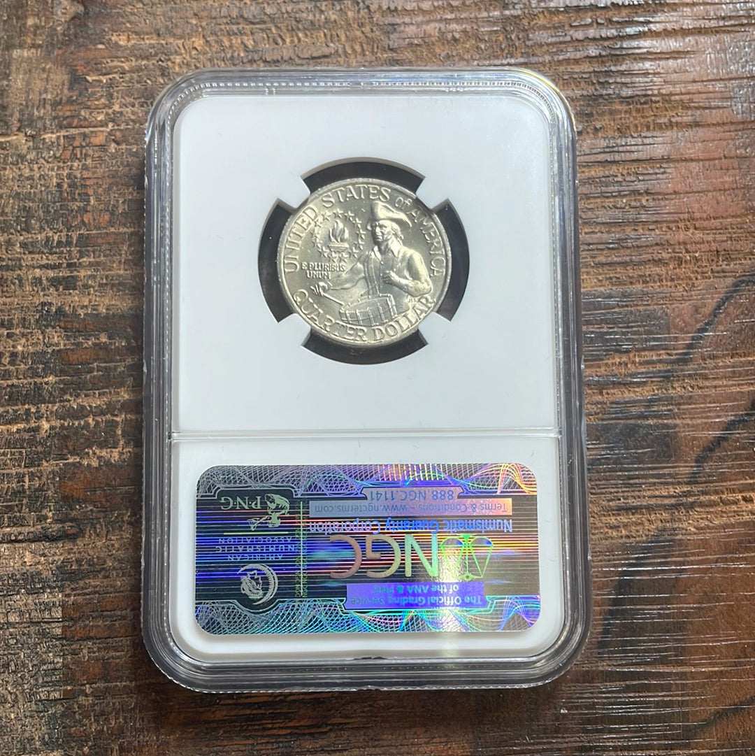 1976 25c US Washington Quarter NGC MS 65