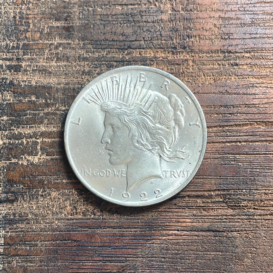 1922 $1 US Silver Peace Dollar