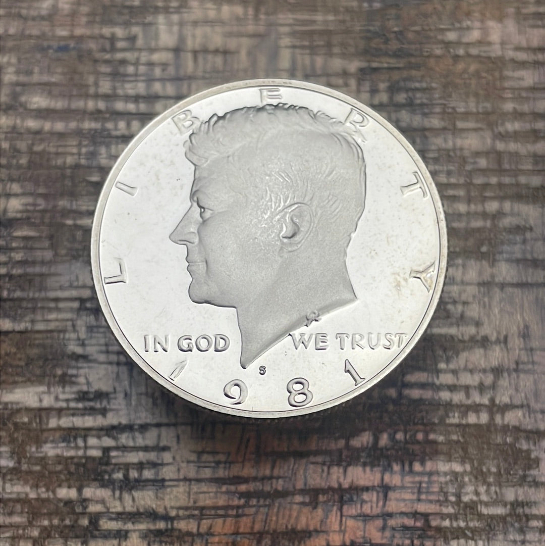 1981-S 50c Proof Kennedy Half Dollar~ Type II