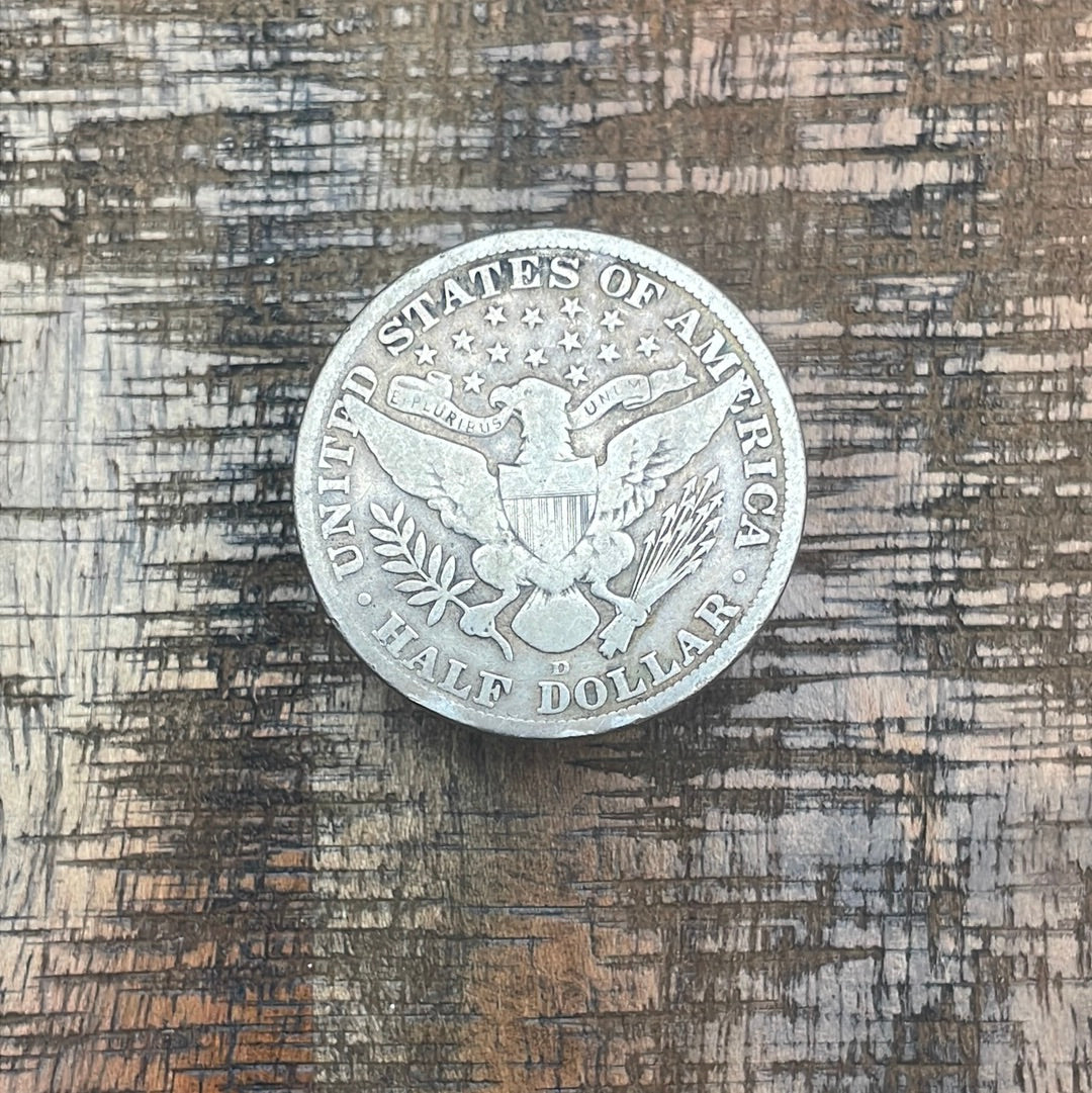 1912-D 50C US Barber Half Dollar