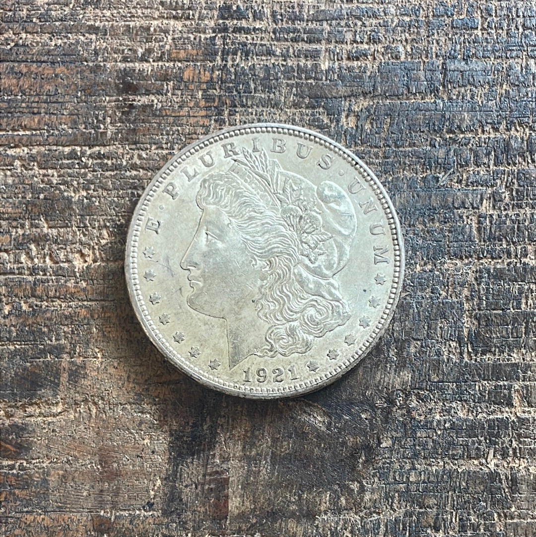 1921-D $1 US Morgan Silver Dollar