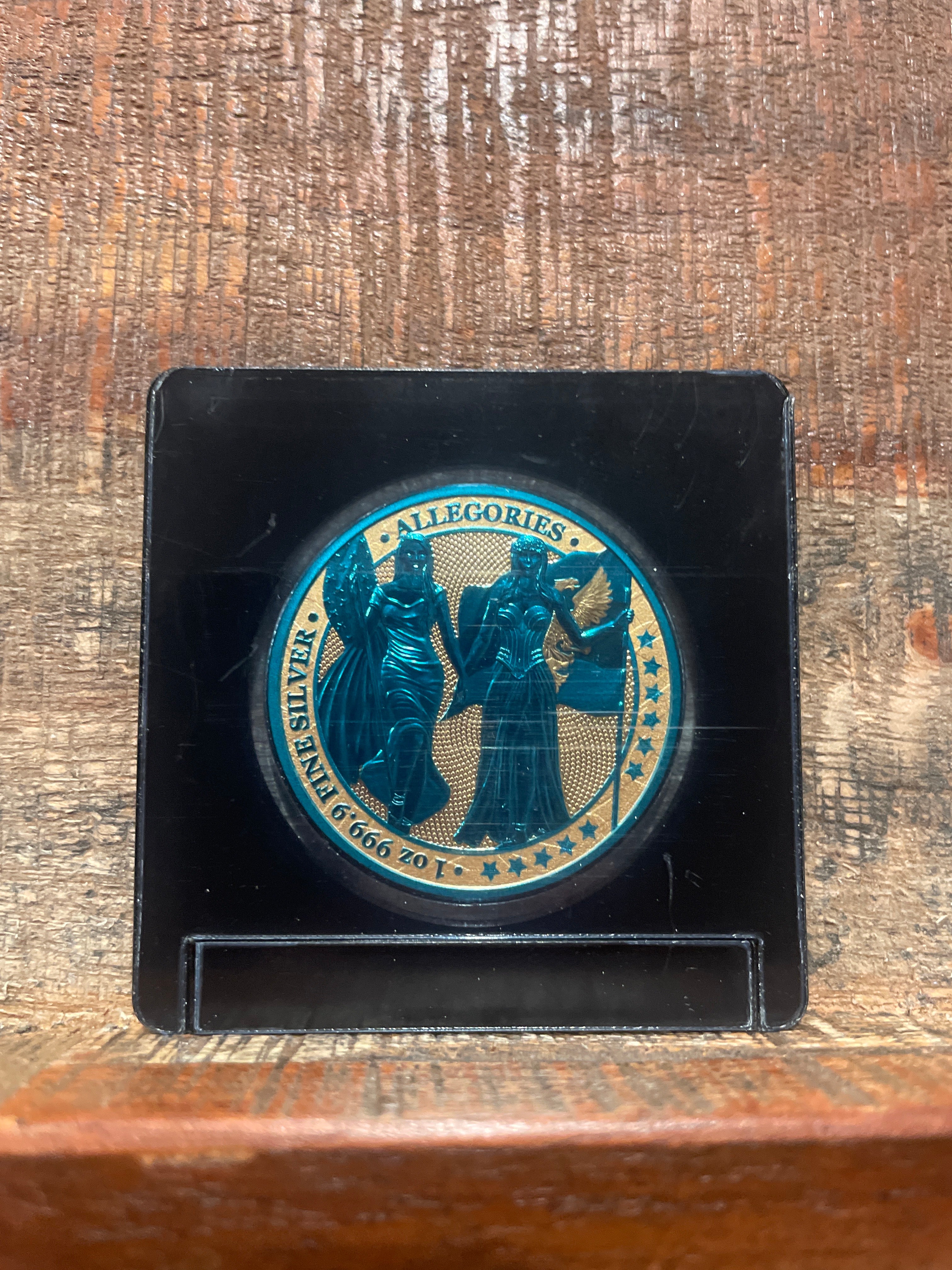 2019 Germania 5 Marks The Allegories: Columbia and Germania 1 oz .9999 Fine Silver