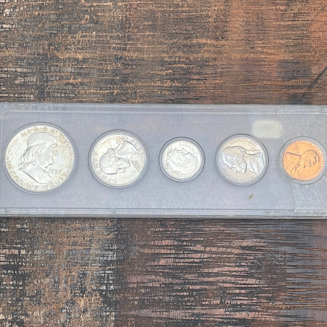 1957 Proof Set in Whitman Display Case