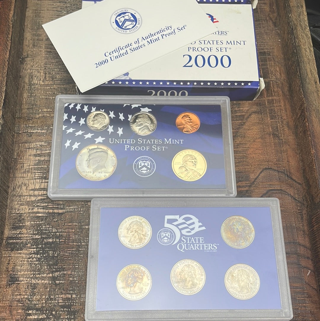 2000 - 10 Coin Proof Set in OGP