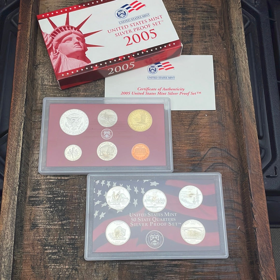 2005-S Silver Proof Set in OGP with COA