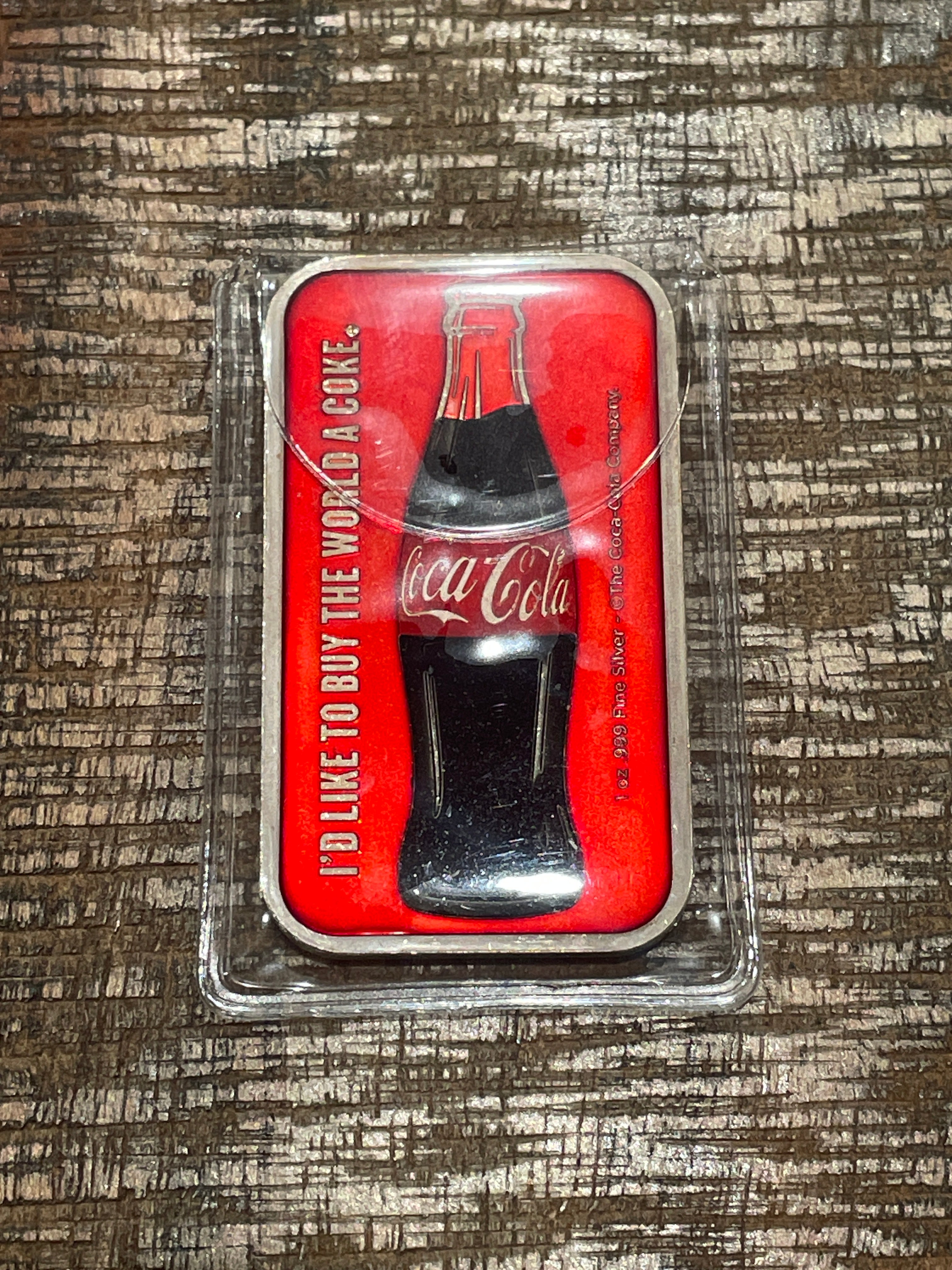 1oz .999 Coca-Cola Silver Art Bar - Mintage 100