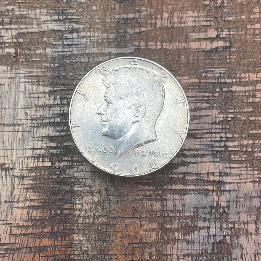 1966 50c Kennedy Half Dollar 40% Silver