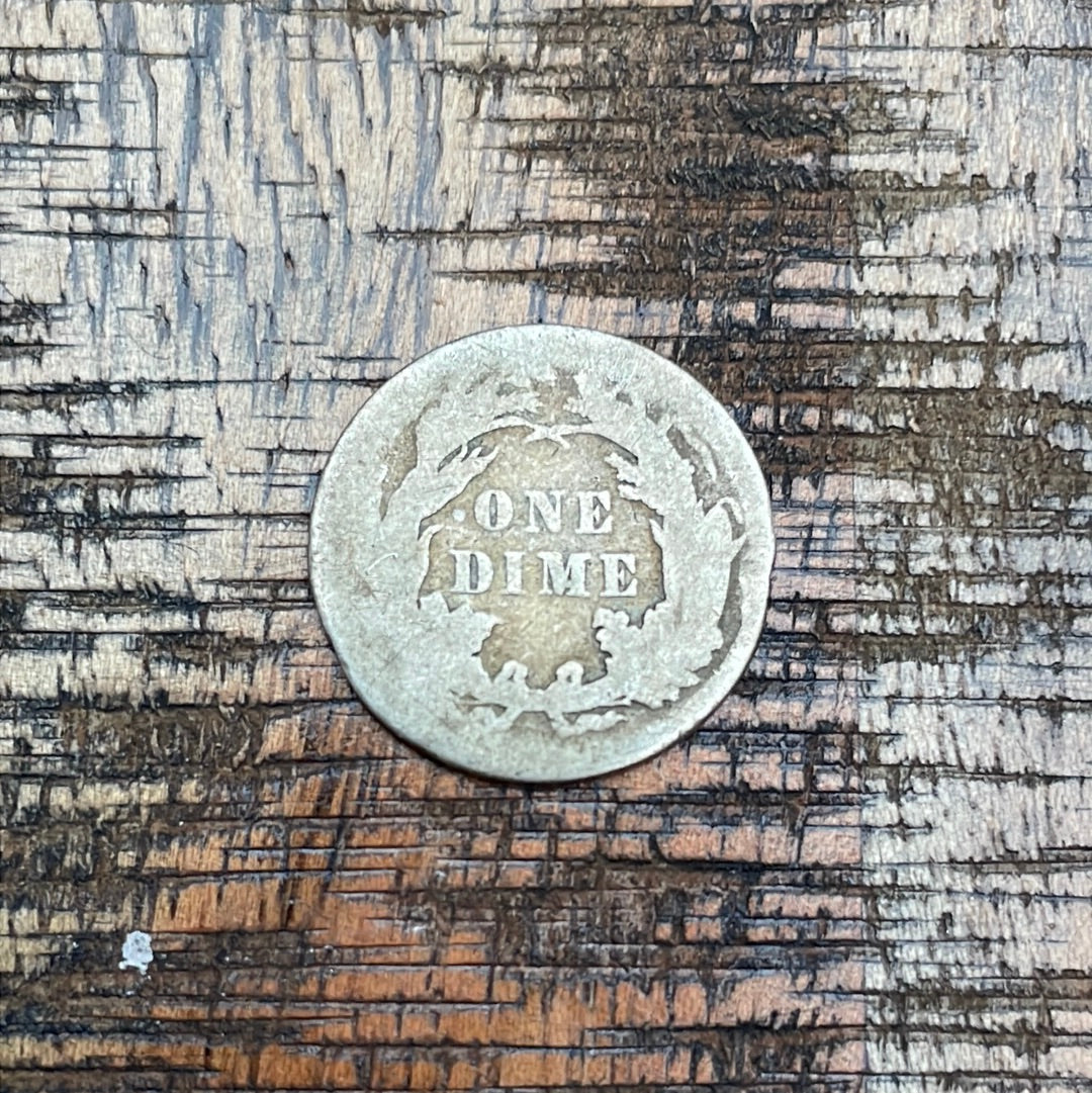 1884 10c US Seated Liberty Dime - 90% Silver