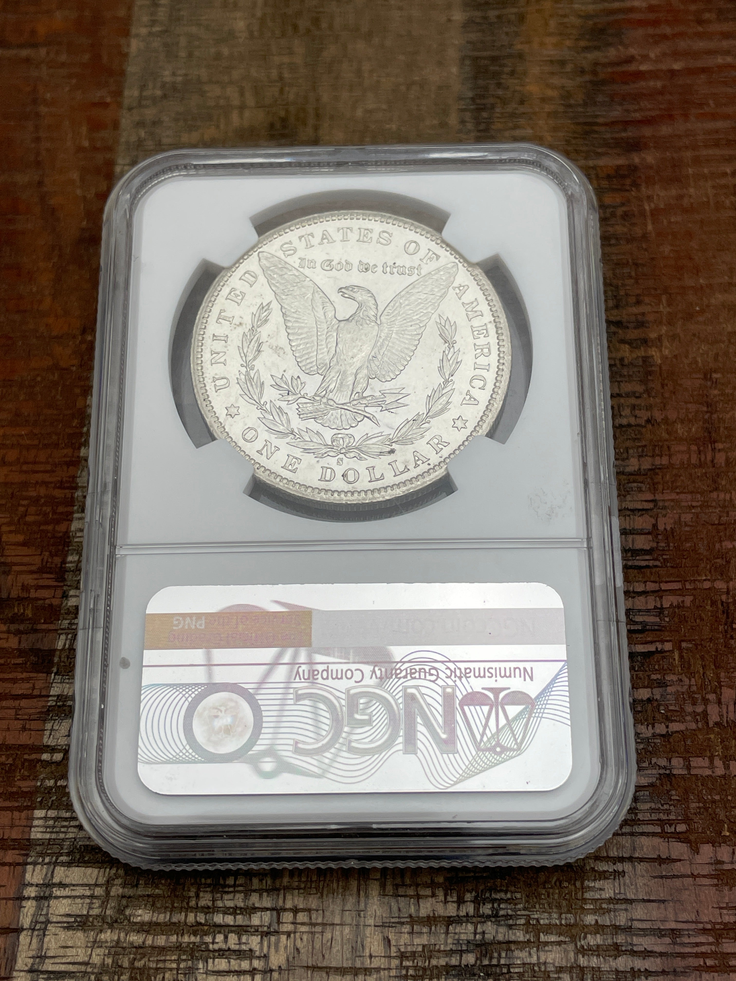 1887 S US $1 Morgan Silver Dollar NGC MS61