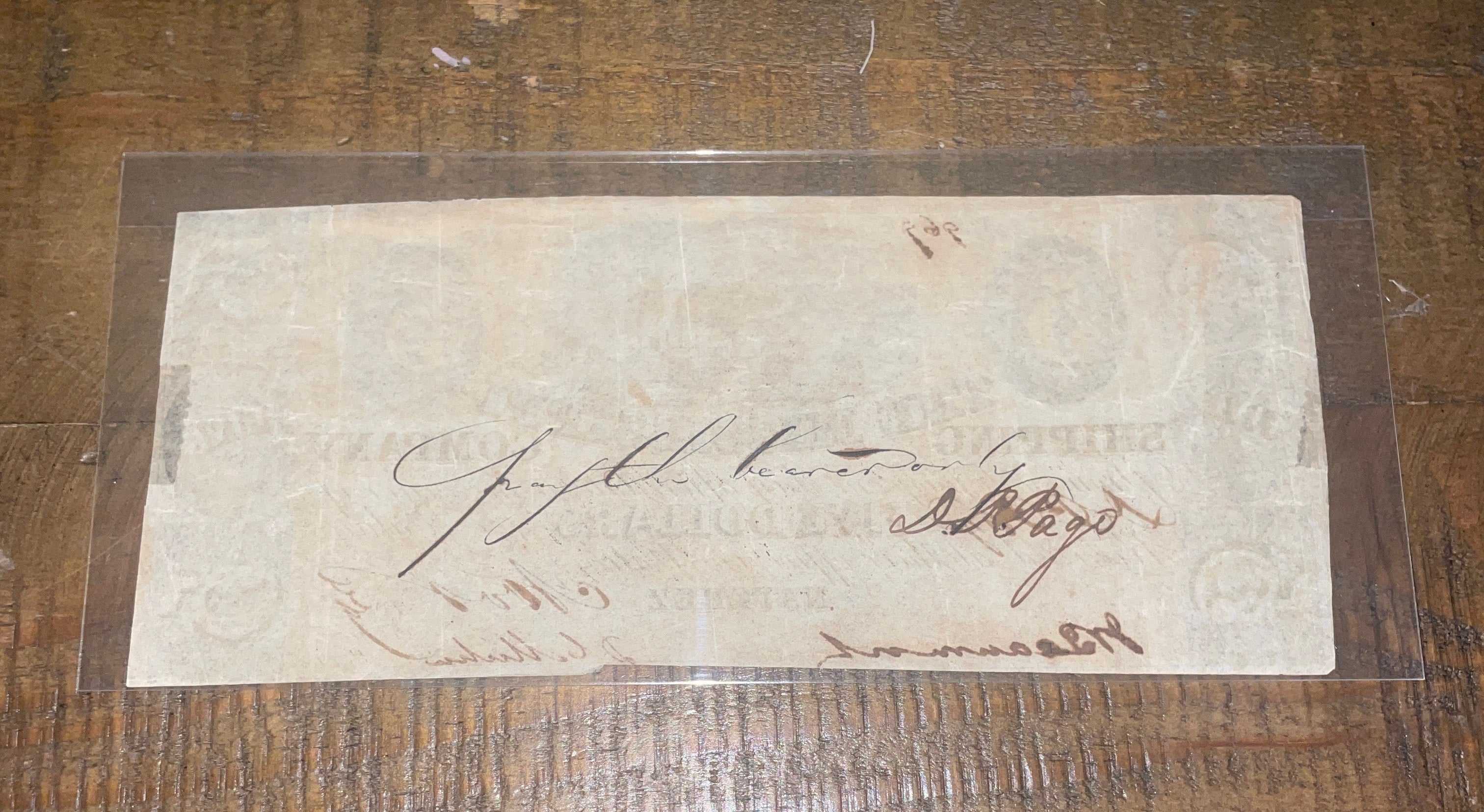 $5 1839 The Mississippi Shipping Company - Natchez, MS Obsolete Note - Steamboat
