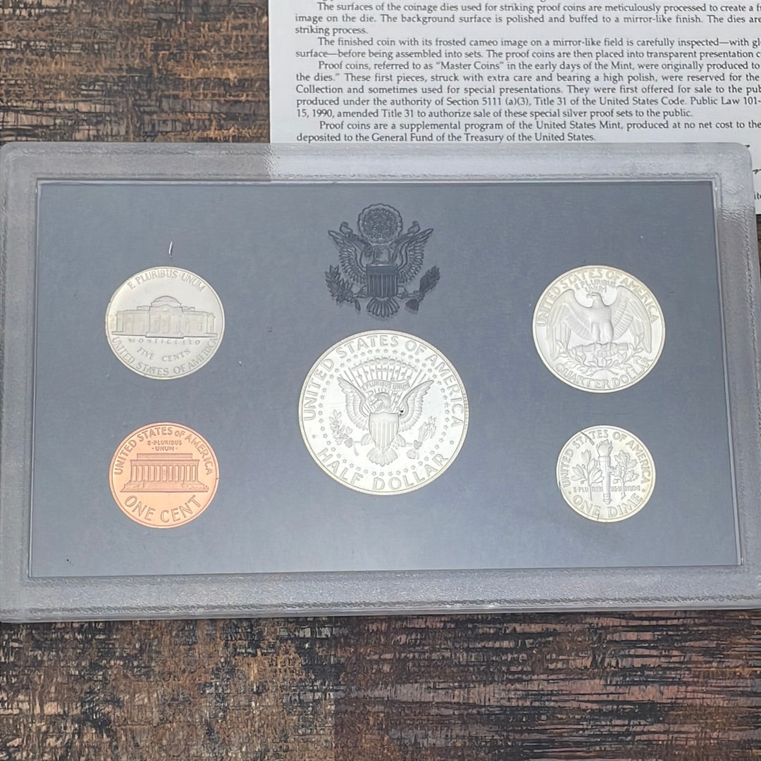 1992 Silver Proof Set in OGP