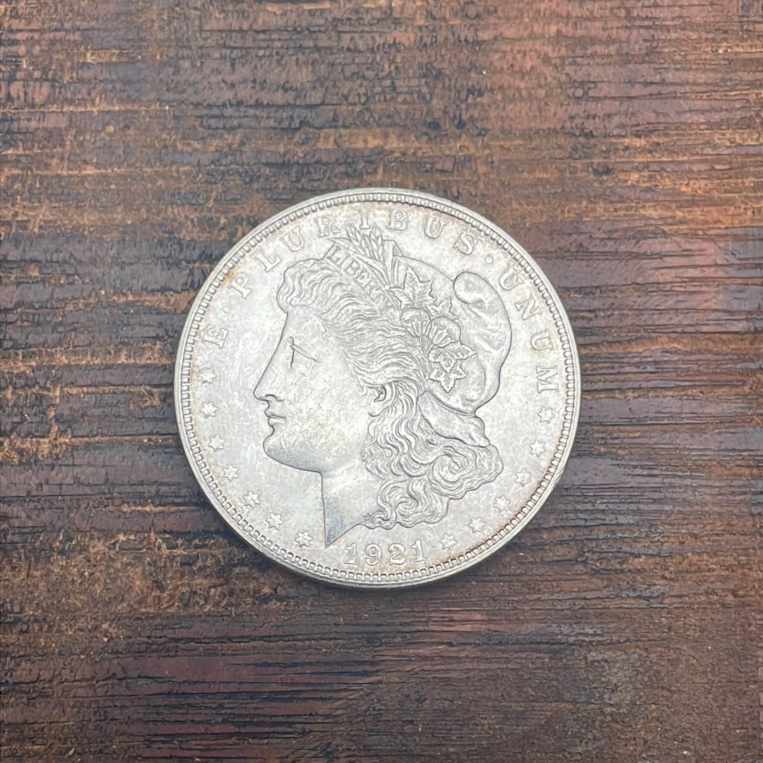 1921 - D $1 US Morgan Silver Dollar