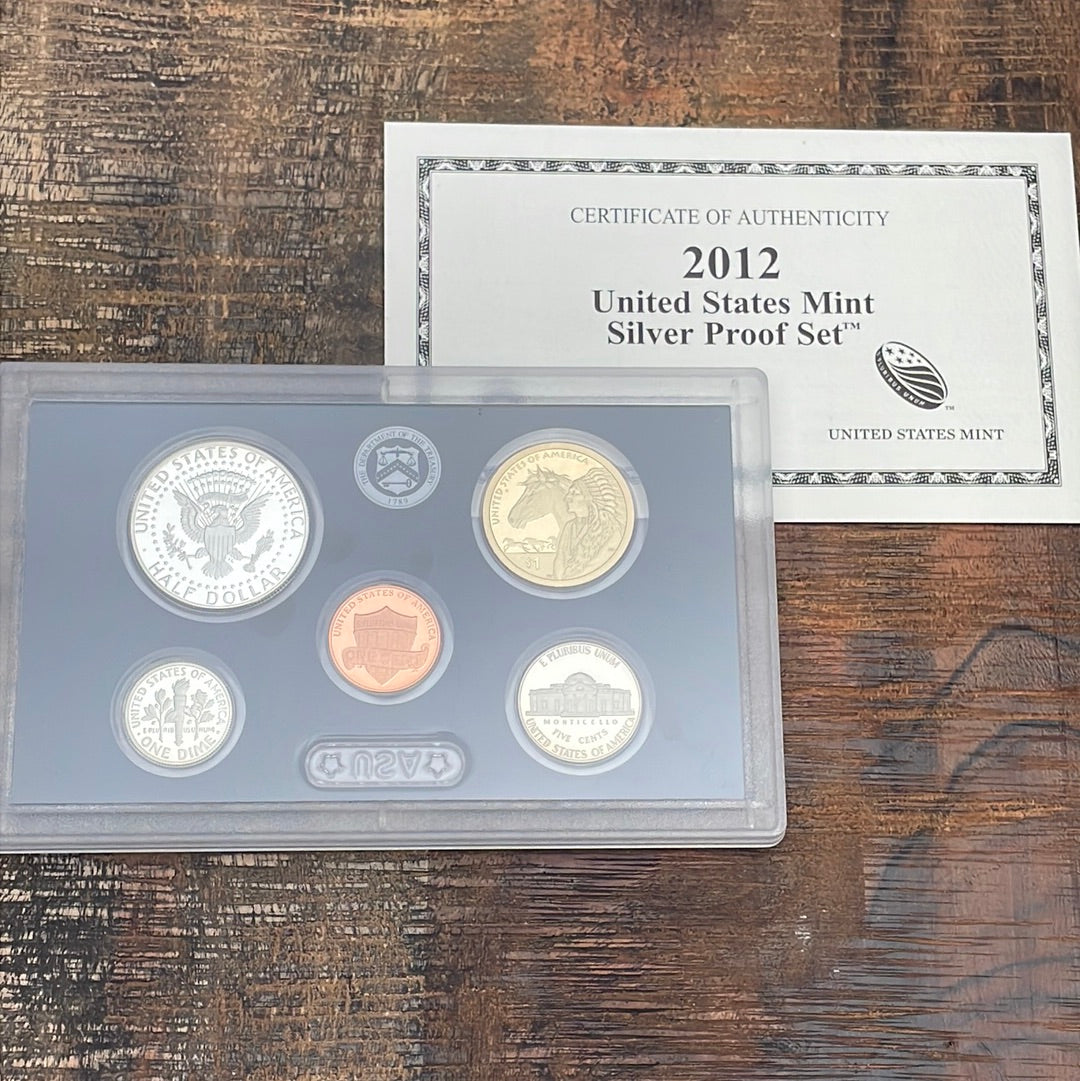 2012-S Silver Proof Set in OGP with COA