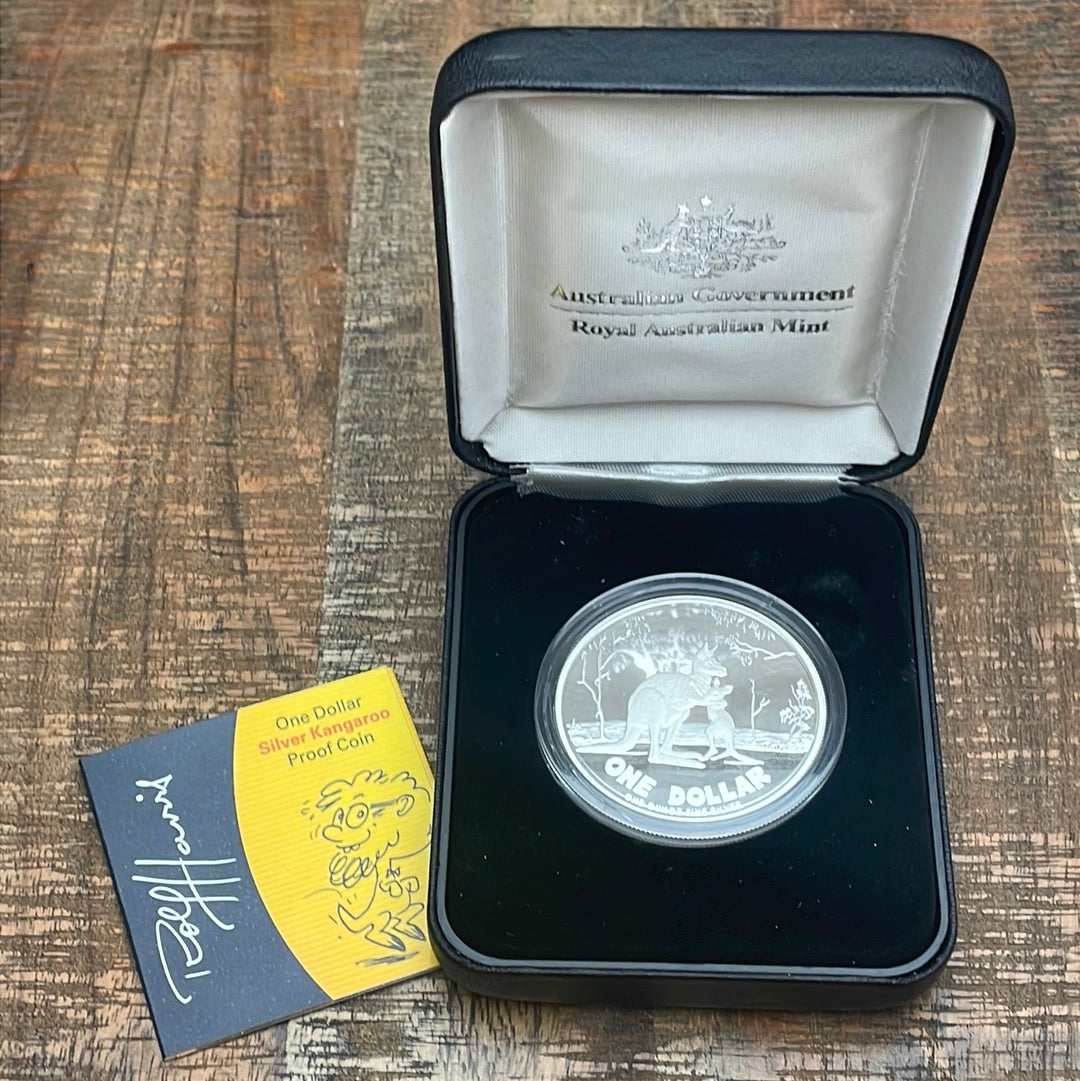 2007 $1 Australian Silver Kangaroo ~ Proof Coin ~ Low Mintage ~ COA