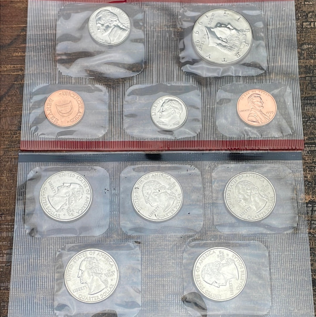 1999 Mint Set in Envelope Philadelphia & Denver