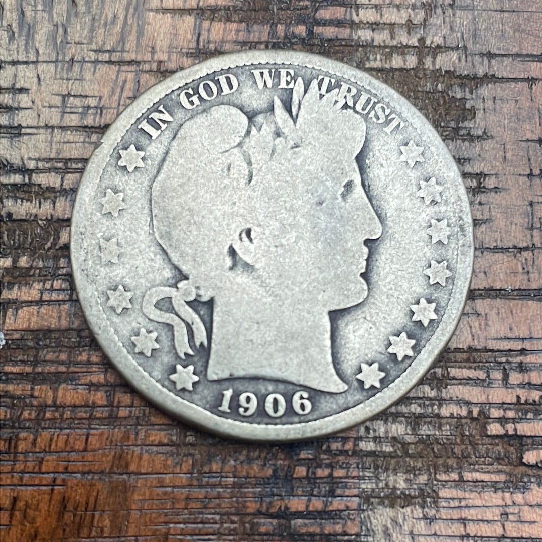 1906 50C US Barber Half Dollar