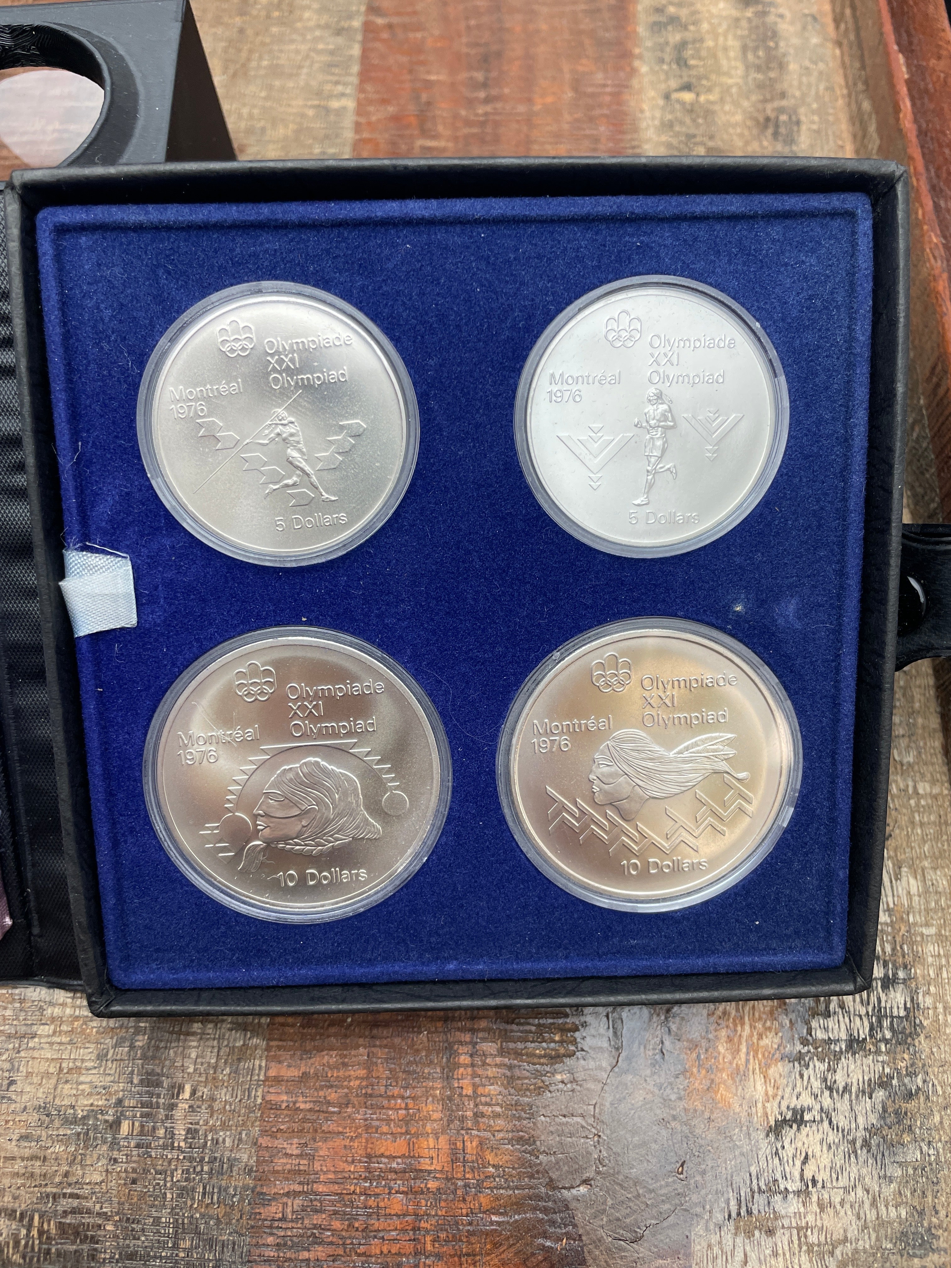 1975 Canada 4-Coin Olympic Silver Series IV ~ 4.32 oz ASW Sterling Silver