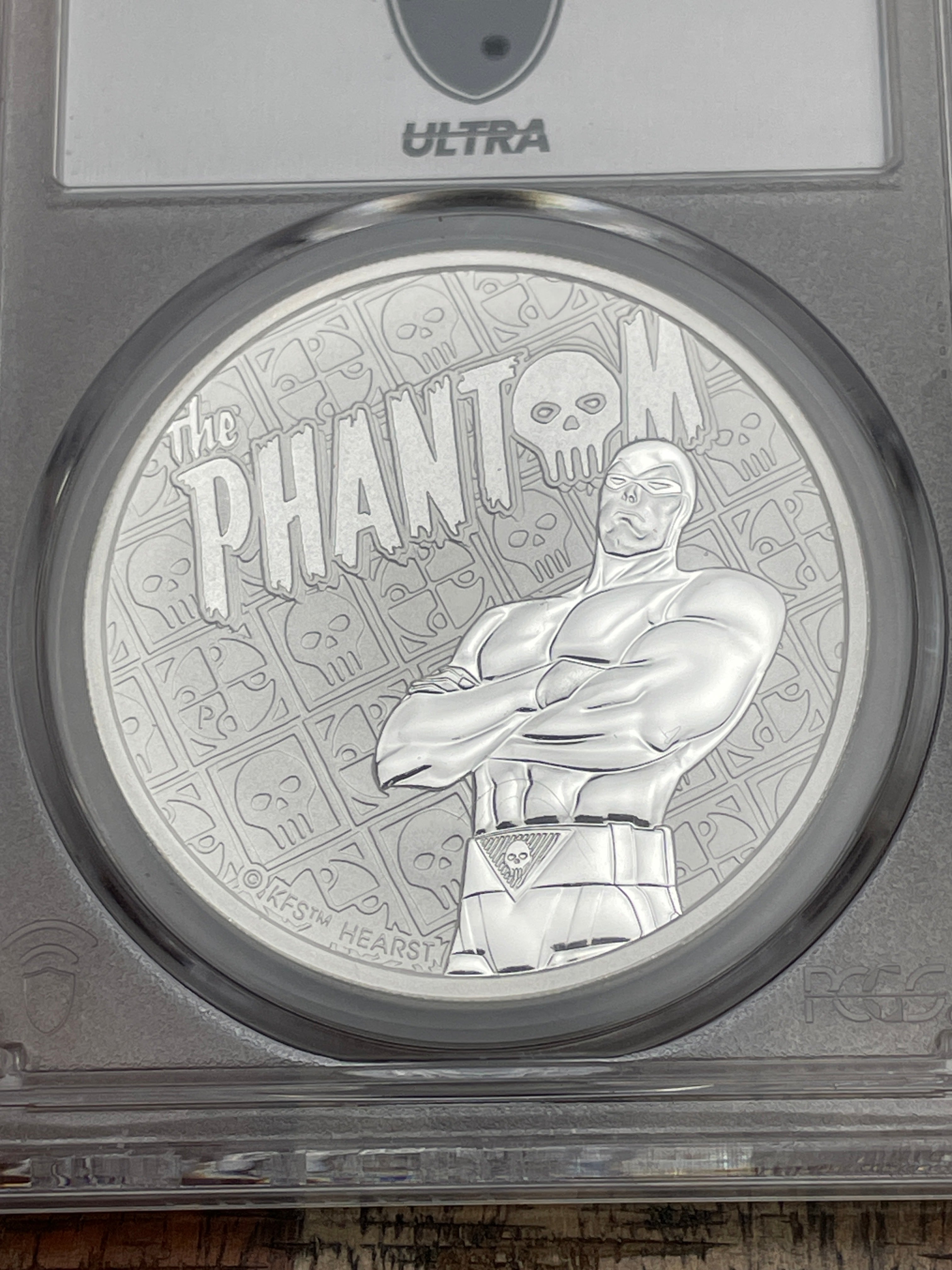 2022 P Tuvalu $1 The Phantom 1oz .9999 Silver PCGS MS70