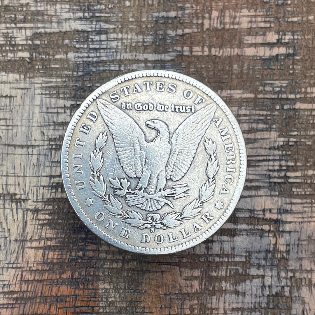 1897-S $1 US Morgan Silver Dollar