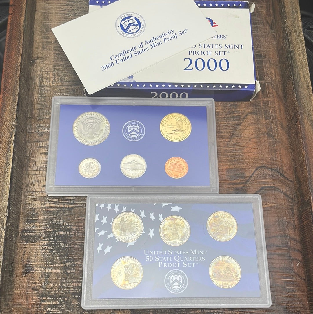 2000 - 10 Coin Proof Set in OGP