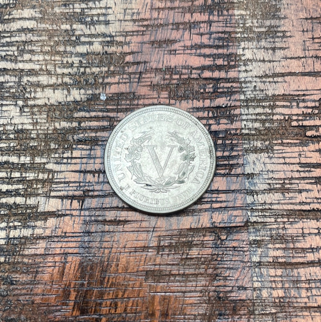 1883 5C Liberty Head Nickel ~ NO CENTS