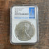 2023-W $1 Burnished American Silver Eagle FDOI. NGC MS70