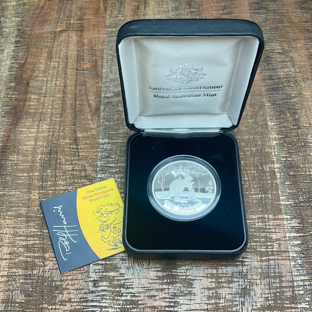 2007 $1 Australian Silver Kangaroo ~ Proof Coin ~ Low Mintage ~ COA