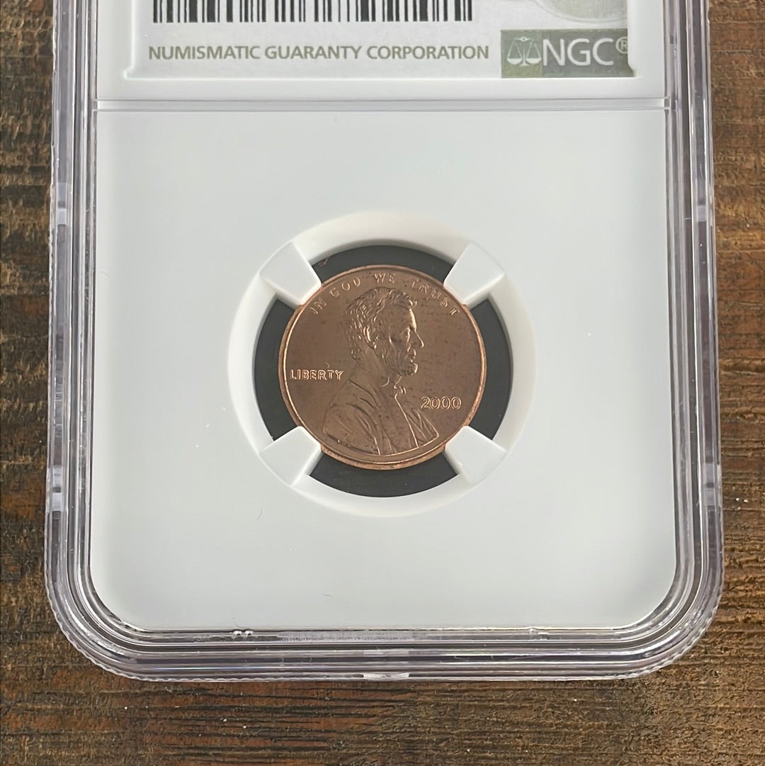 2000 1c US Lincoln Memorial Cent “Cheerios Promotion” NGC MS65 RD