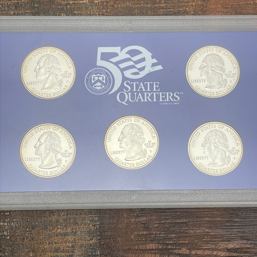 2002 US Mint 50 State Quarters Proof Set no BOX