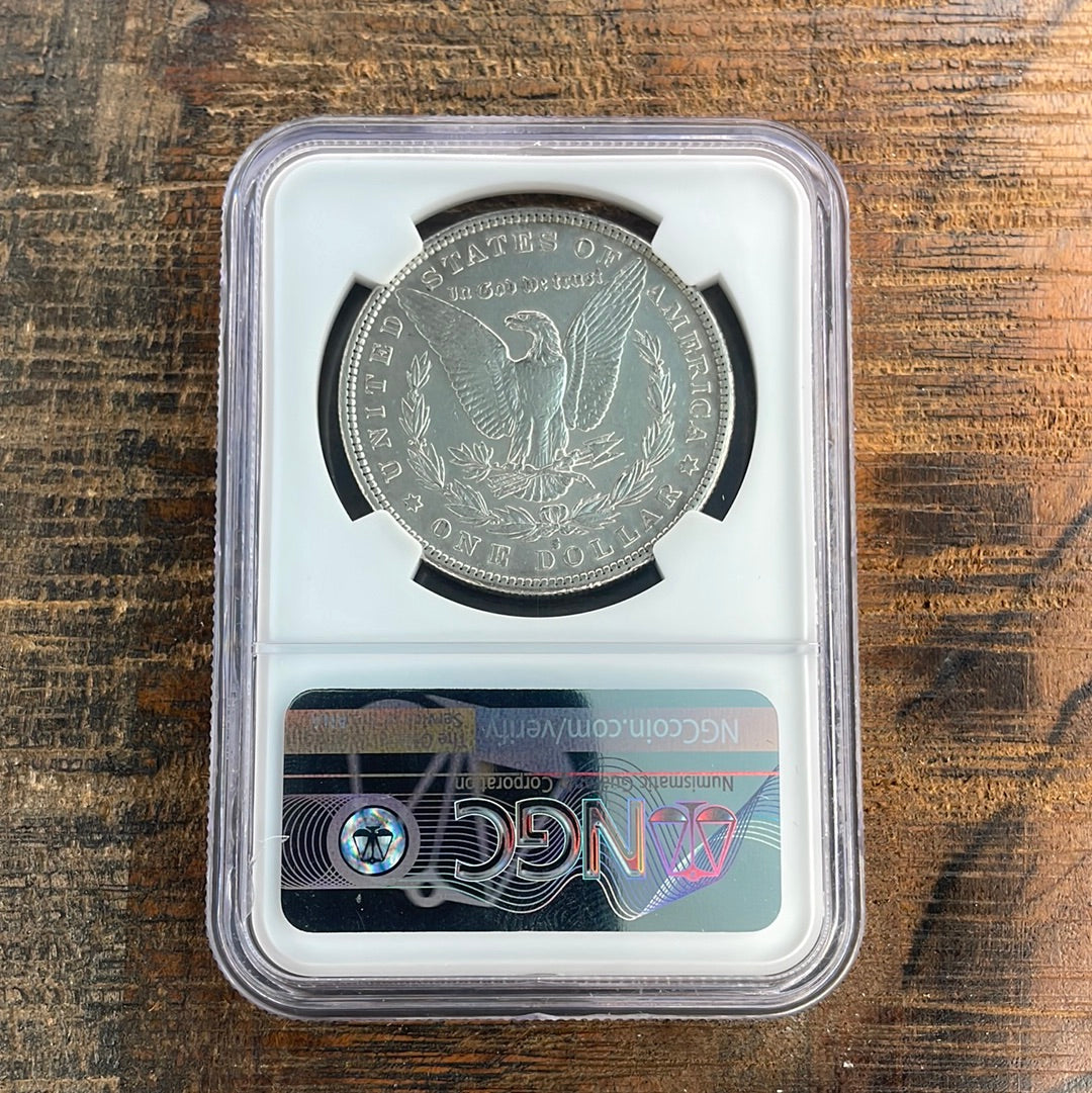 1888-S $1 US Morgan Silver Dollar NGC AU Details- CLEANED