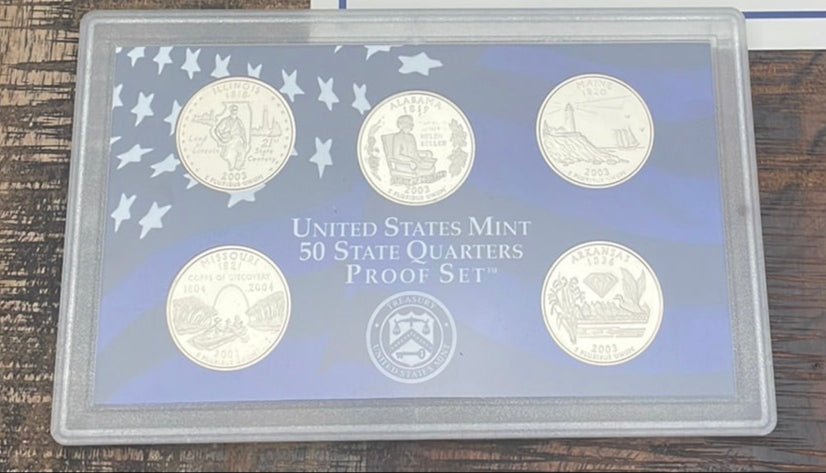 2003 US Mint 50 State Quarters Proof Set ~ NO Box NO COA