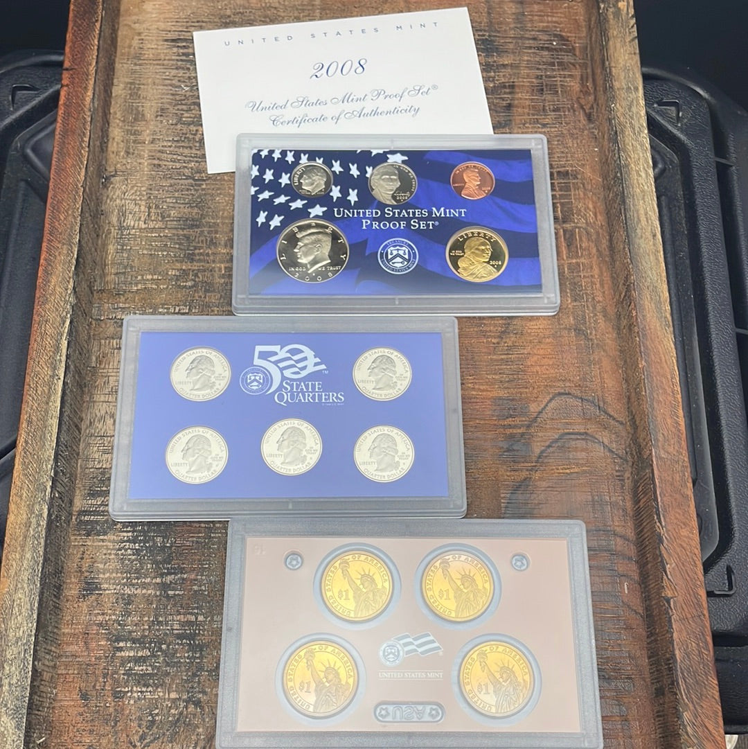 2008 - 14 Coin Proof Set in OGP